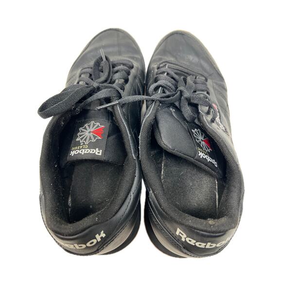Reebok Classic Black Gum Leather Sneakers Mens 12 - Picture 7 of 8